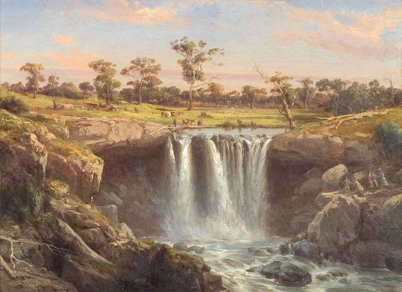 Louis Buvelot One of the Falls of the Wannon china oil painting image